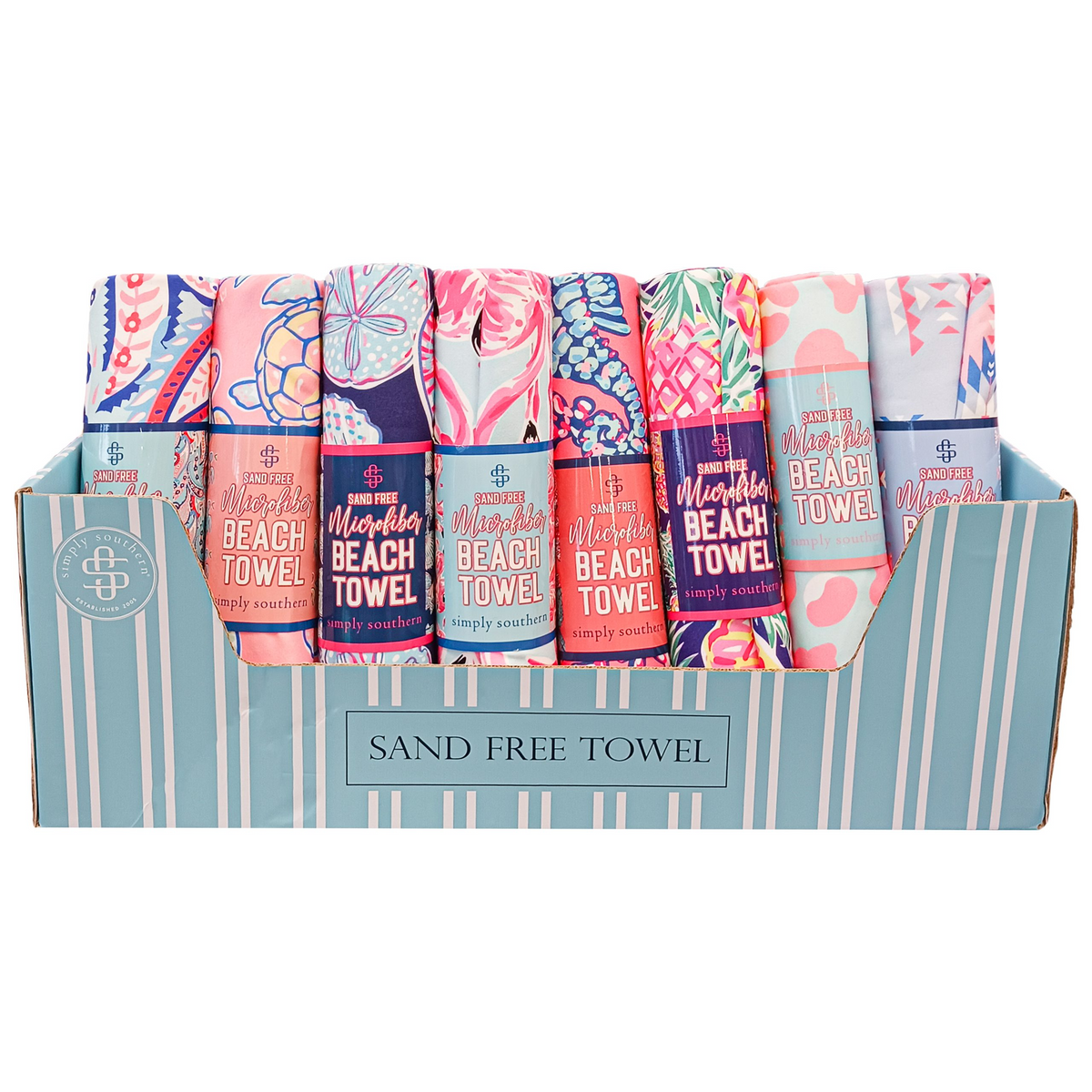 Simply Southern Beach Towel in Paisley Blue-Lemons and Limes Boutique