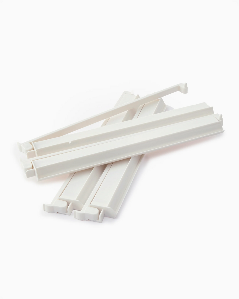 White Acrylic Rack & Pusher Set-Lemons and Limes Boutique