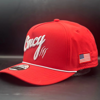 True Fit Hat in Red with White Cincy Logo and White Rope by The Cincy Hat-Lemons and Limes Boutique