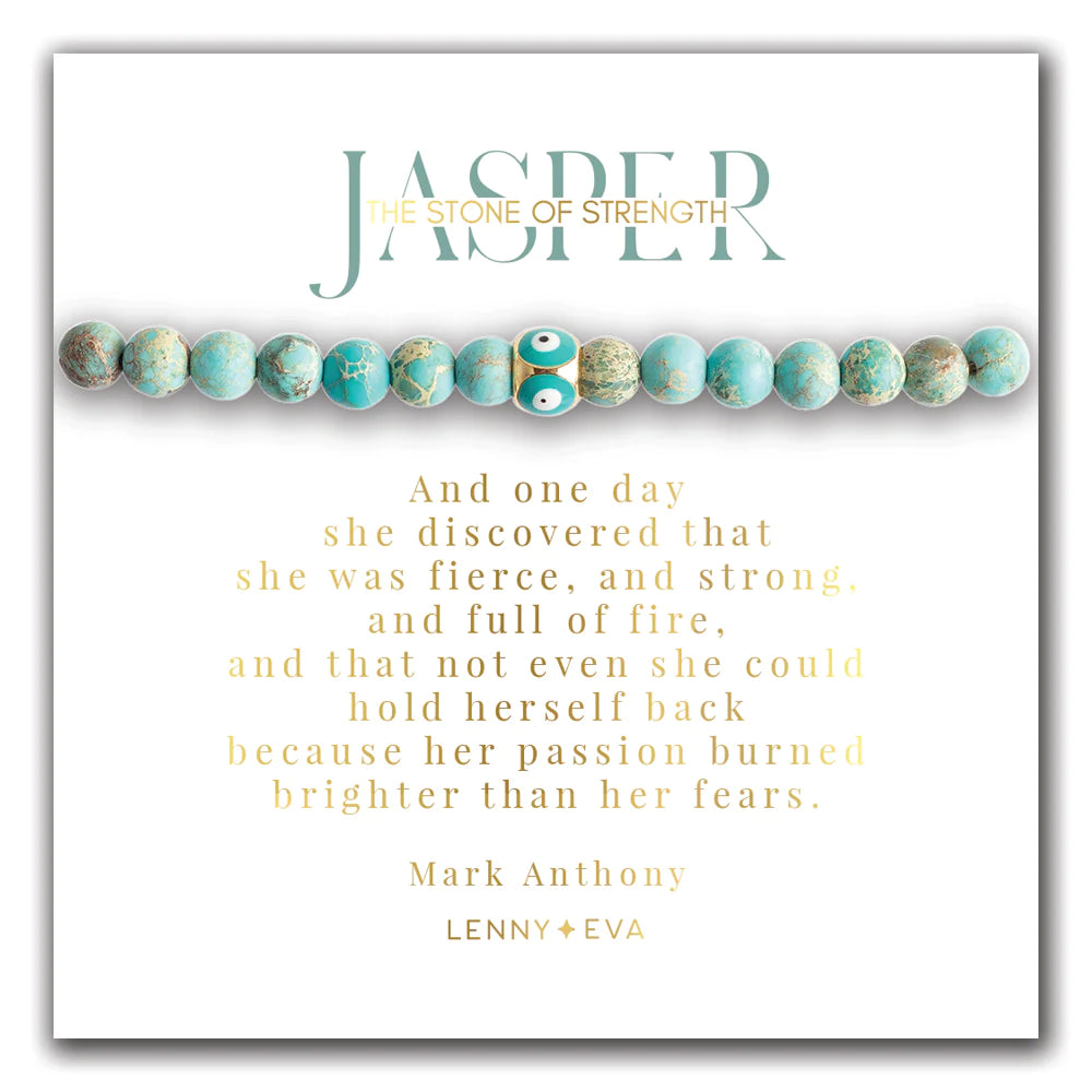 Symbolic Stones Bracelets-Jasper-Lemons and Limes Boutique