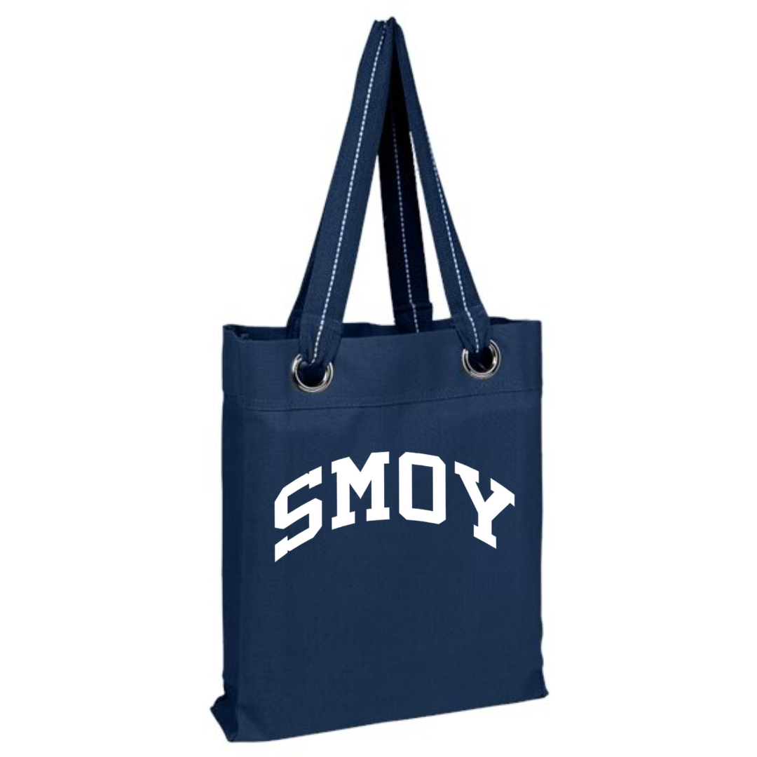 SMOY Twill Tote in Navy-Lemons and Limes Boutique
