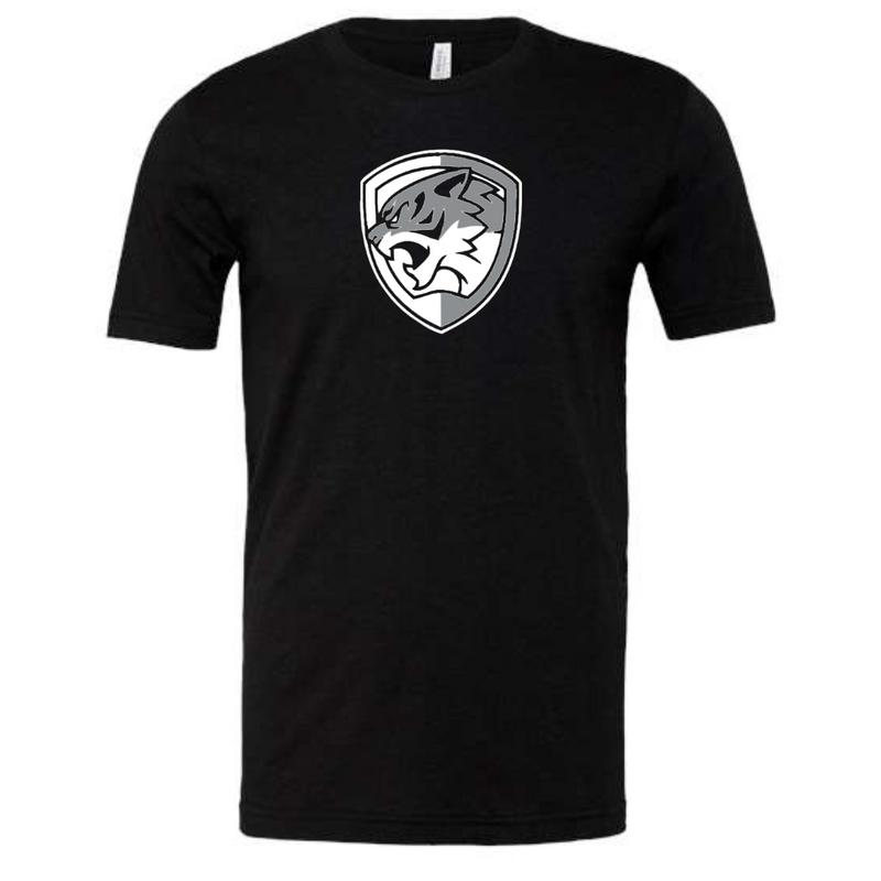 Silvercat Two Color Logo T-Shirt on Heather Black-Lemons and Limes Boutique