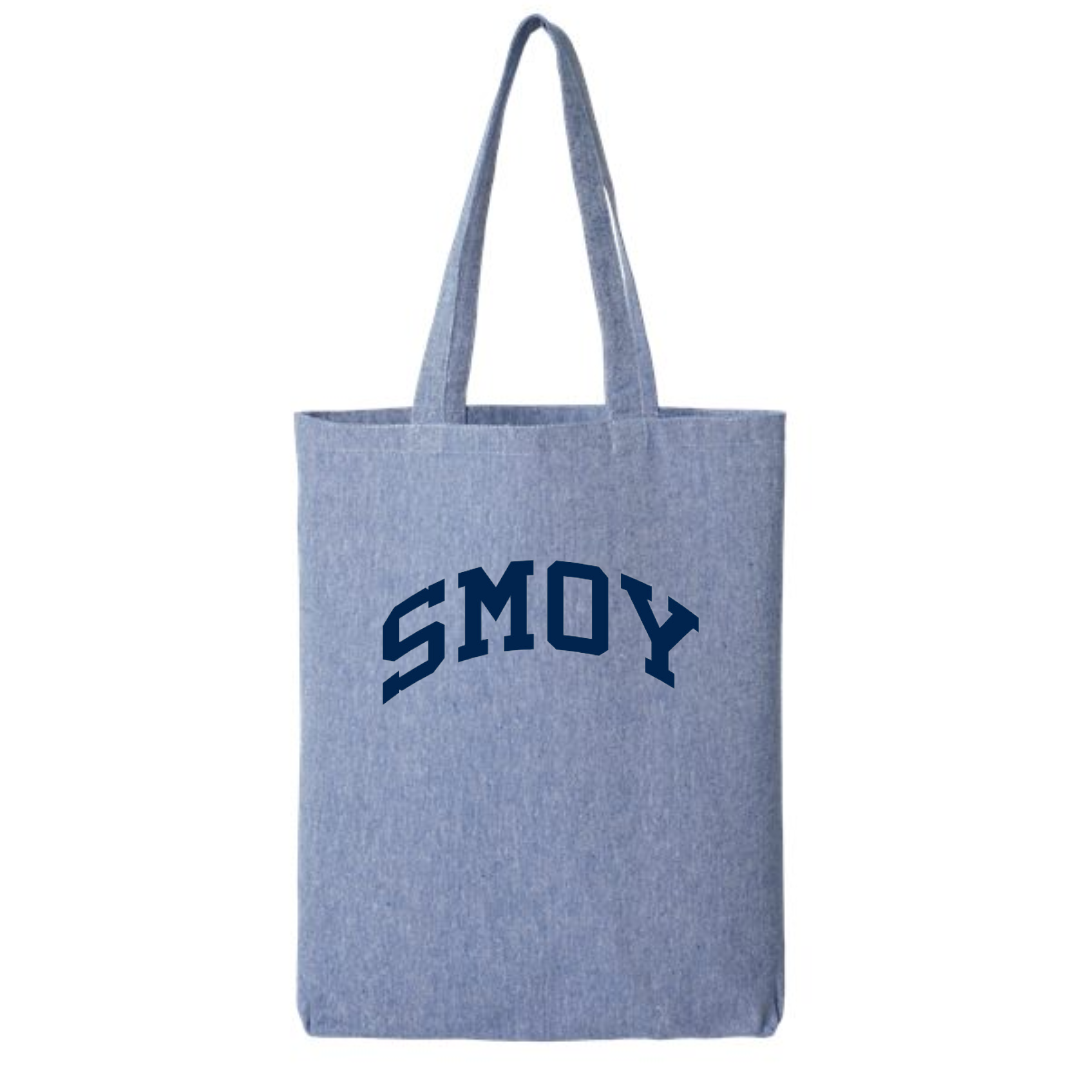 SMOY Curved Tote in Denim--Lemons and Limes Boutique