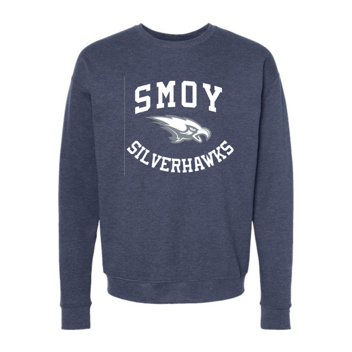 Vintage 2 Color SMOY Silverhawks Crewneck Sweatshirt on Heather Denim-Lemons and Limes Boutique