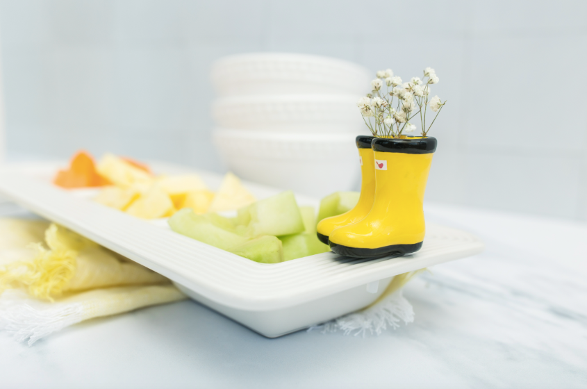 St. Jude Jumpin’ Puddles Yellow by Nora Fleming-Lemons and Limes Boutique