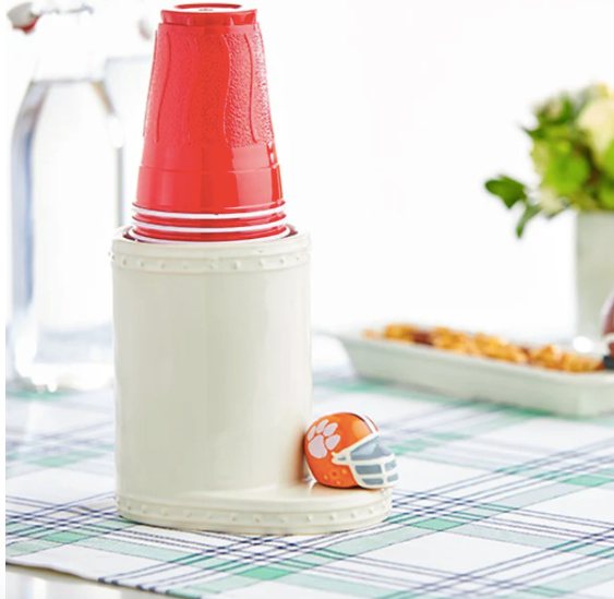 Clemson Helmet Mini by Nora Fleming-Lemons and Limes Boutique