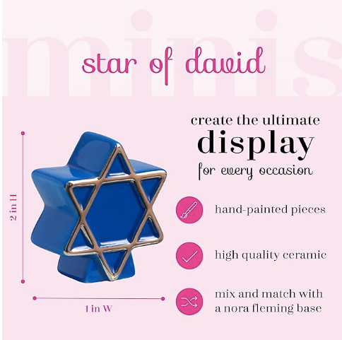 Star of David Mini by Nora Fleming-Mini-Lemons and Limes Boutique