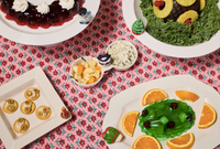 Deck the Halls in Blue Mini by Nora Fleming-Lemons and Limes Boutique