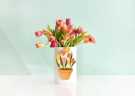 Pot of Tulips Big Attachment By Happy Everything-Lemons and Limes Boutique