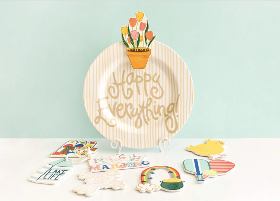 Pot of Tulips Big Attachment By Happy Everything-Lemons and Limes Boutique