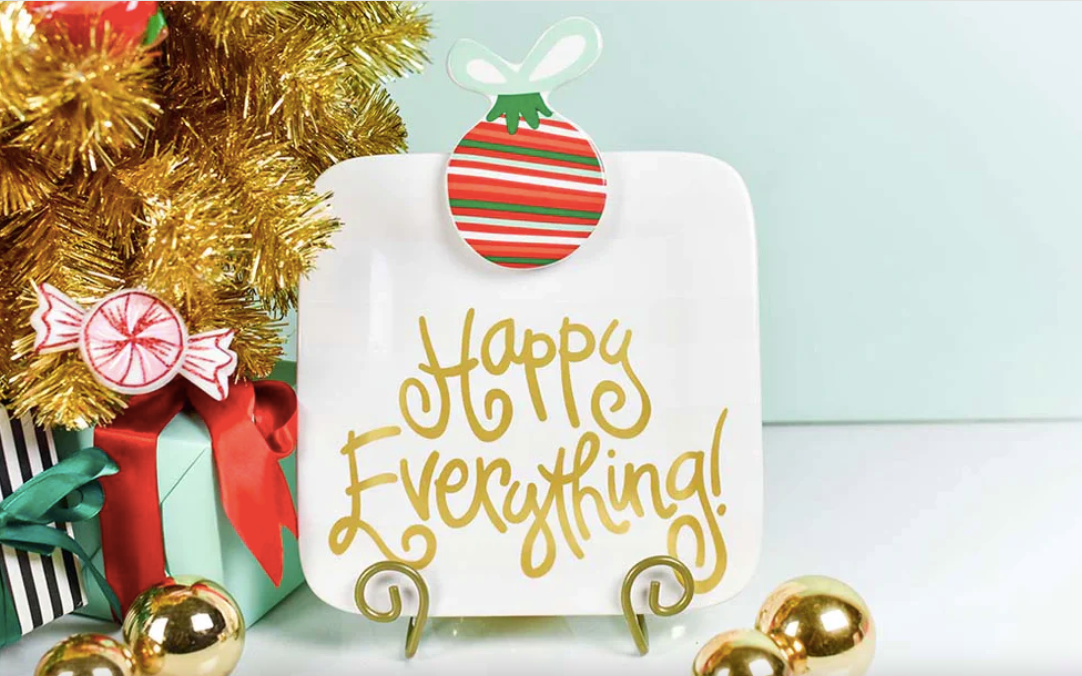 Striped Ornament Big Attachment by Happy Everything-Lemons and Limes Boutique