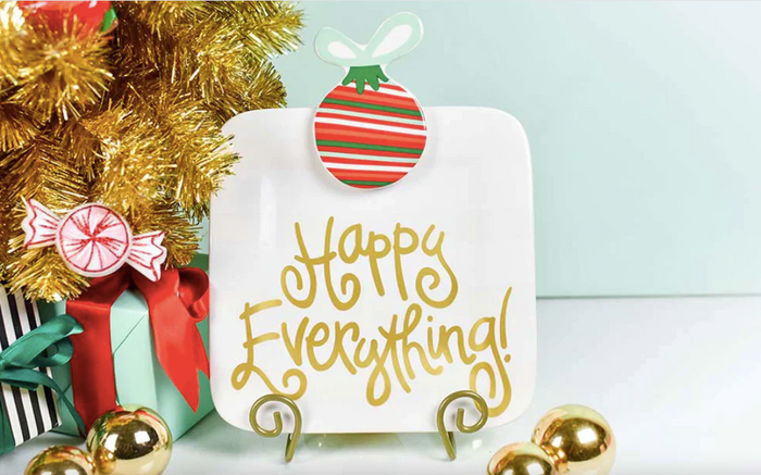 Striped Ornament Big Attachment by Happy Everything-Lemons and Limes Boutique