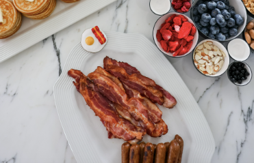 Wakey Wakey Eggs and Bacon Mini by Nora Fleming-Lemons and Limes Boutique