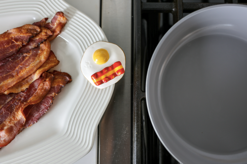 Wakey Wakey Eggs and Bacon Mini by Nora Fleming-Lemons and Limes Boutique