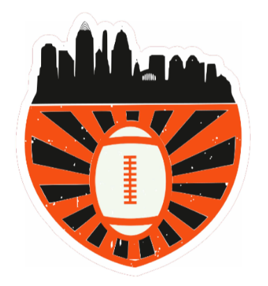 Cincinnati Football Sticker--Lemons and Limes Boutique