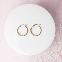 Alexis Textured Hoop in Gold-Lemons and Limes Boutique