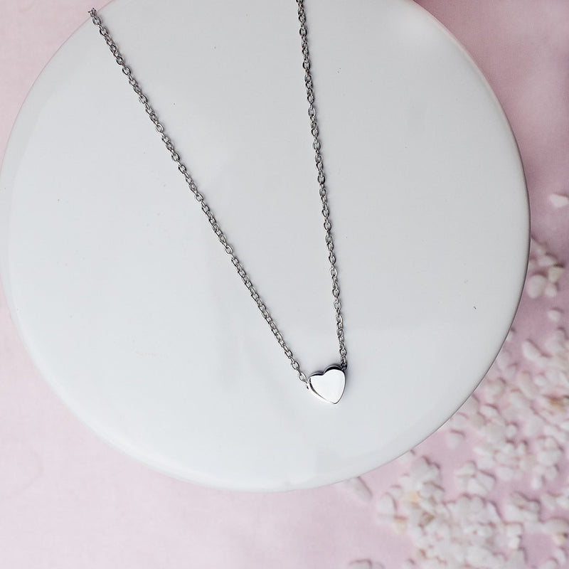 Luxe Mini Heart Pendant Necklace-Necklace-Lemons and Limes Boutique