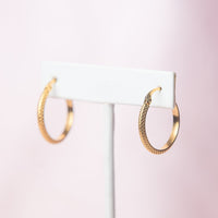 Alexis Textured Hoop in Gold-Lemons and Limes Boutique