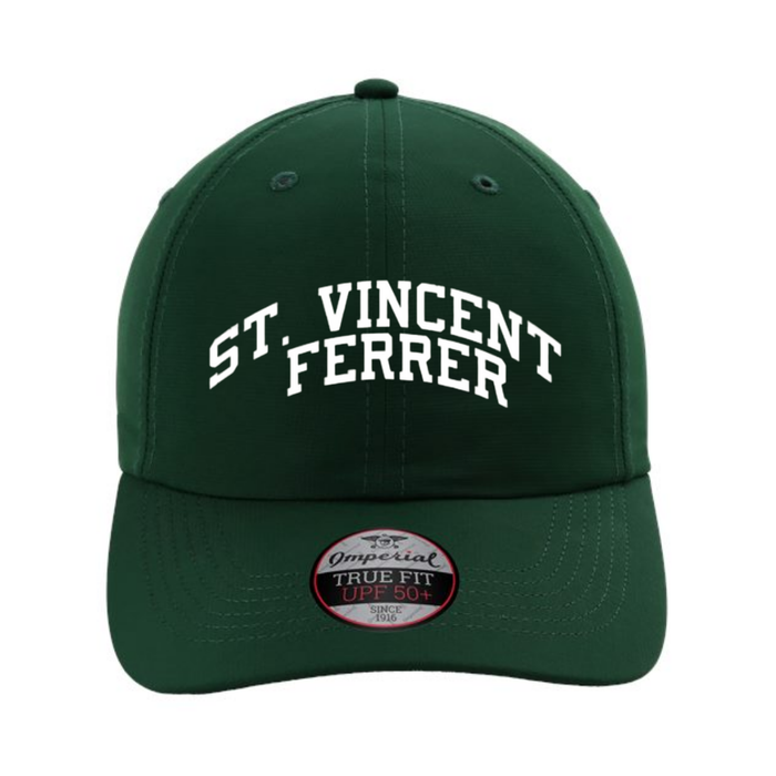 Pre Order Curved Saint Vincent Ferrer Performance Hat - Forest Green--Lemons and Limes Boutique