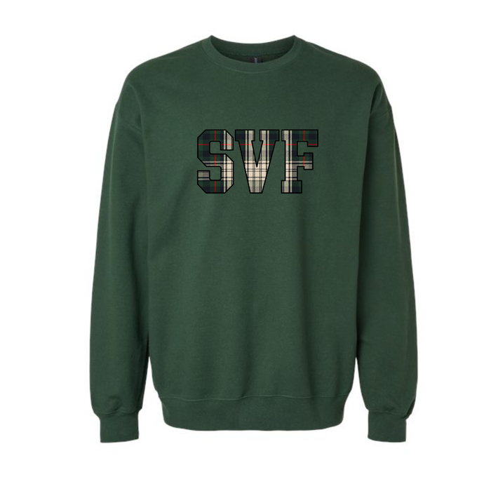 SVF Plaid Block Crewneck (Youth and Adult)