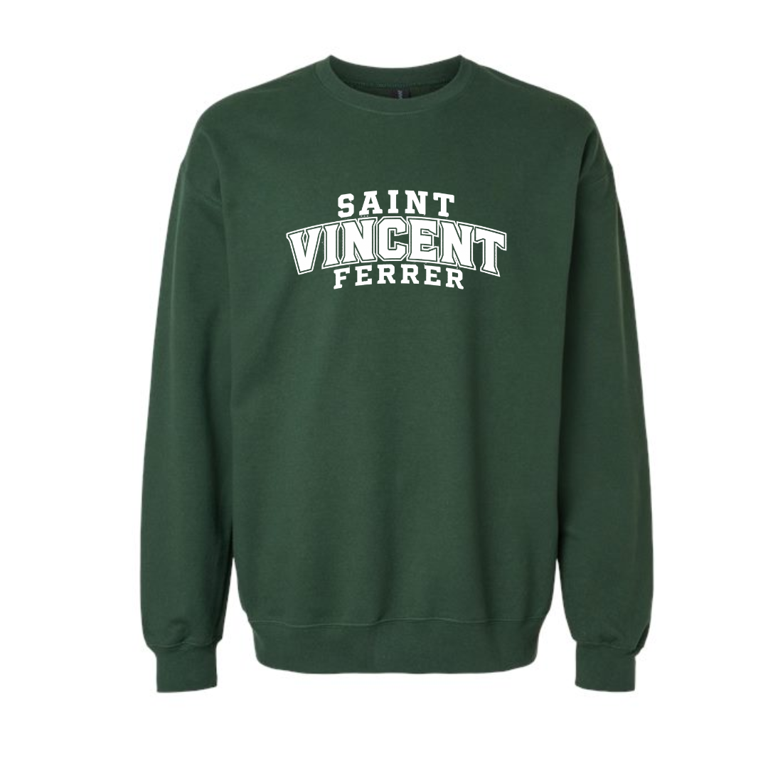 Saint Vincent Ferrer White Block Crewneck (Youth and Adult) (Copy)