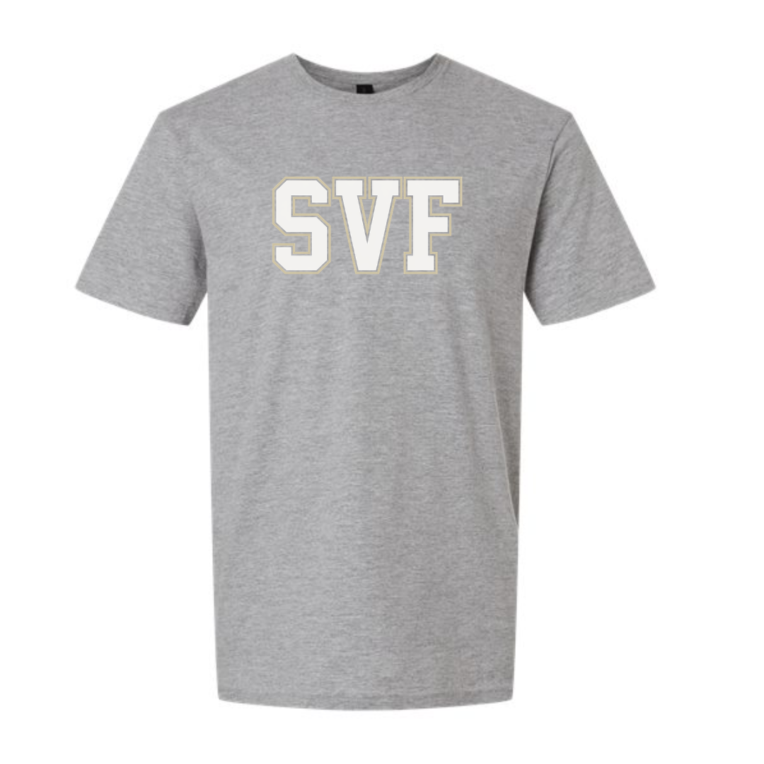 SVF Two Color Block T-Shirt on Athletic Gray (Adult, Youth, Toddler)