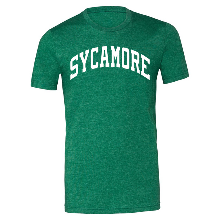 Sycamore Curved T-Shirt (multiple colors available)-Green-Adult Small-Lemons and Limes Boutique