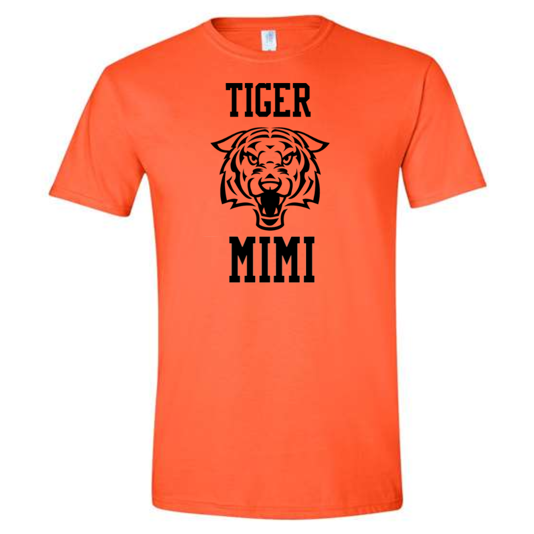 Tiger Mimi T-Shirt on Orange-Lemons and Limes Boutique