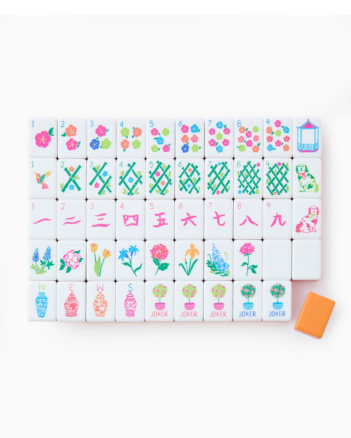 Sunset Mahjong Tiles-Lemons and Limes Boutique