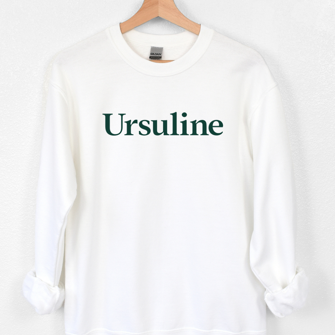 Ursuline Crewneck on White-Lemons and Limes Boutique