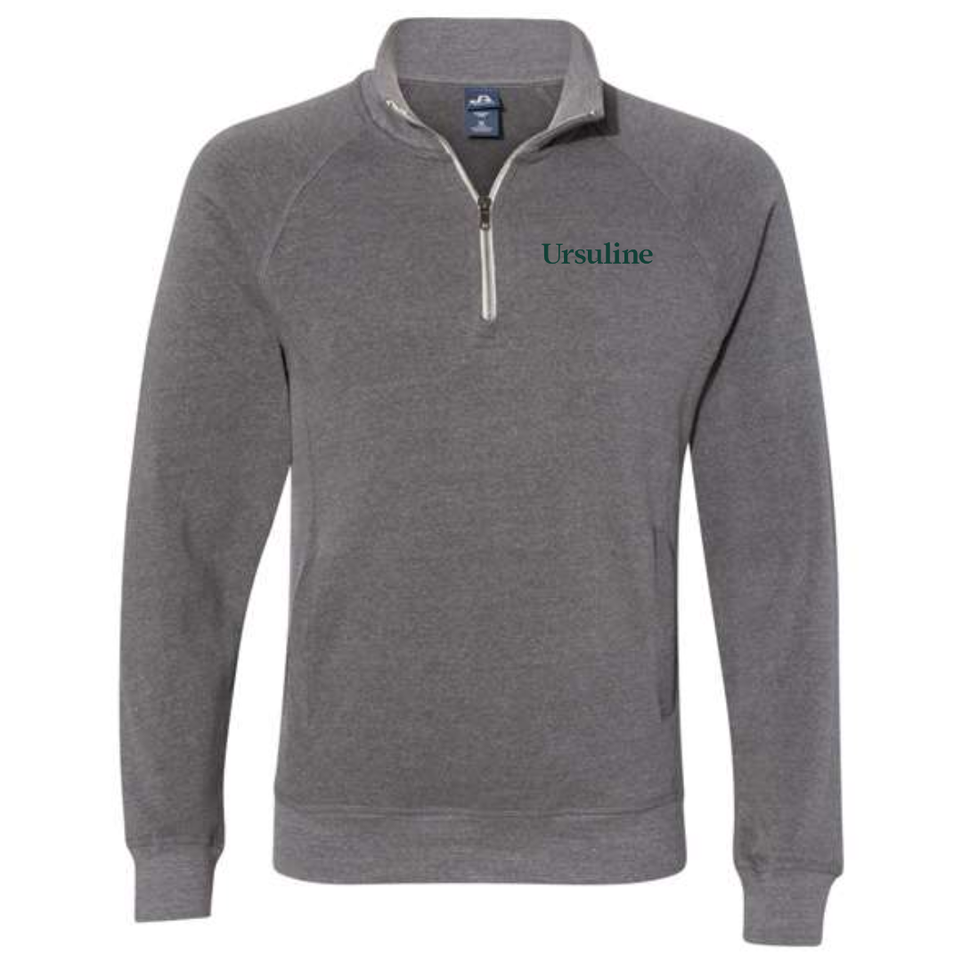 Ursuline Premium Quarter Zip in Black TriBlend-Lemons and Limes Boutique