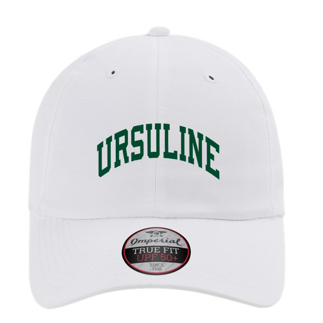 Curved Ursuline Performance Hat - White-Lemons and Limes Boutique