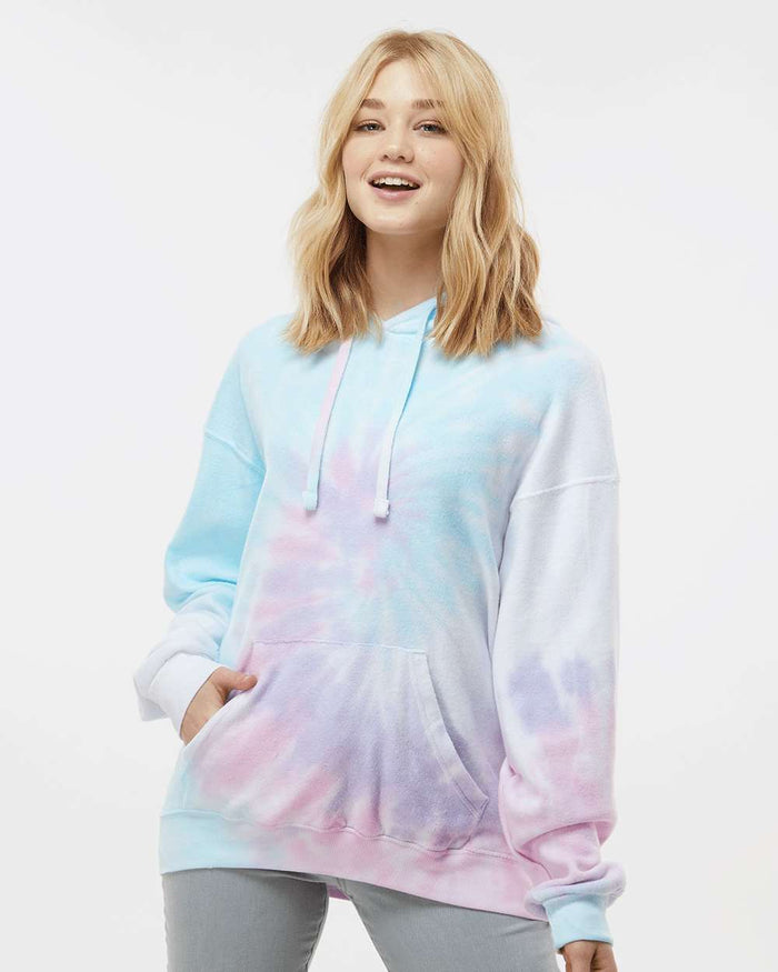 Tie Dye Cloud Fleece Hoodie-Lemons and Limes Boutique