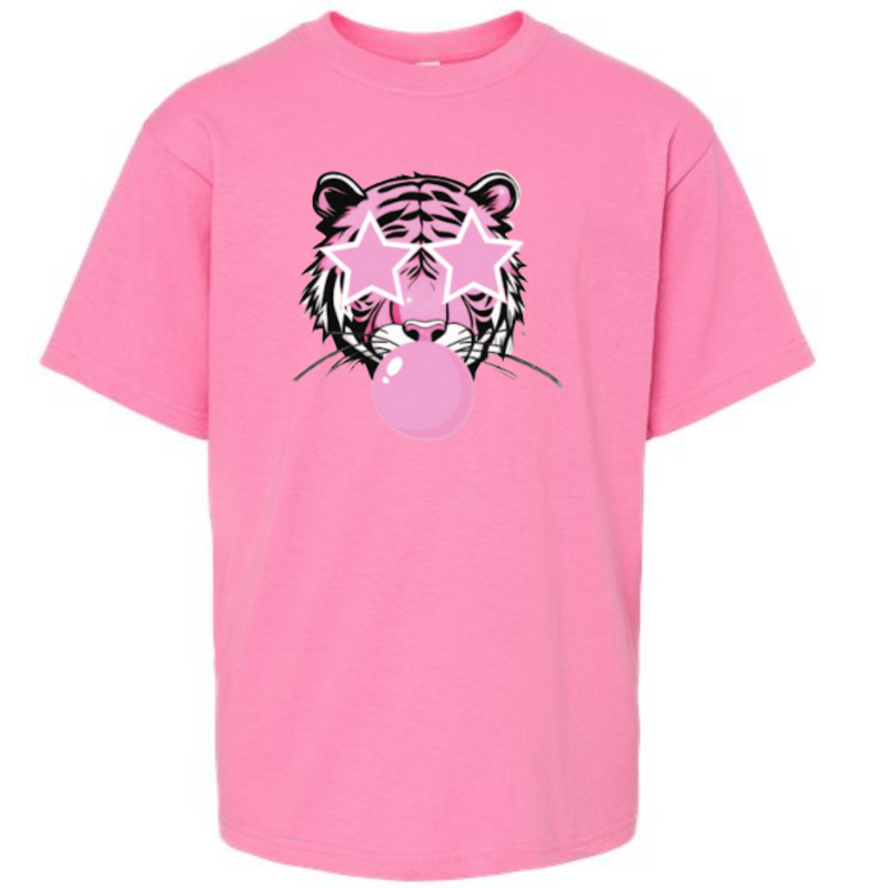 Bubble Tiger T-Shirt on Pink-YOUTH--Lemons and Limes Boutique