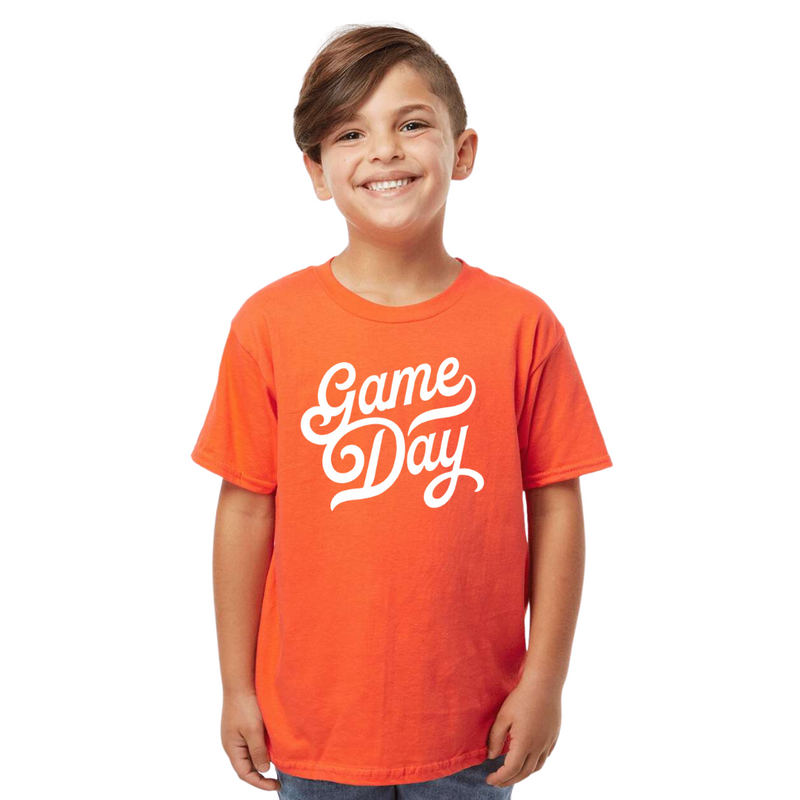 Game Day Script T-Shirt- YOUTH--Lemons and Limes Boutique