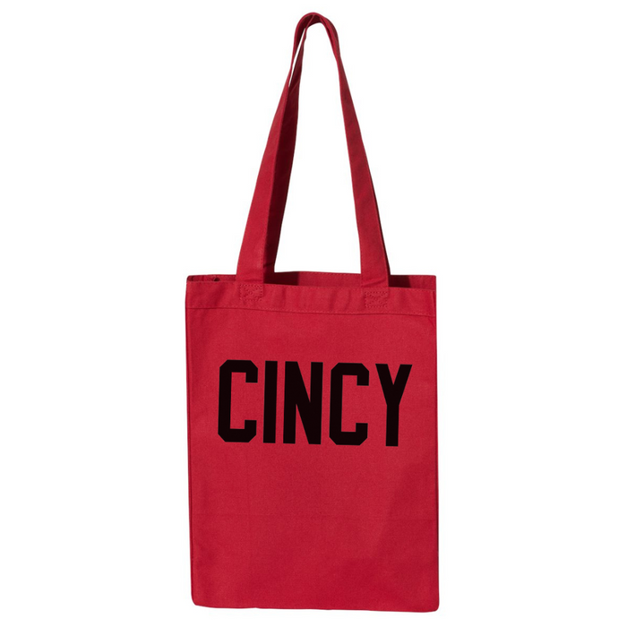 Cincy Red Small Tote Bag--Lemons and Limes Boutique