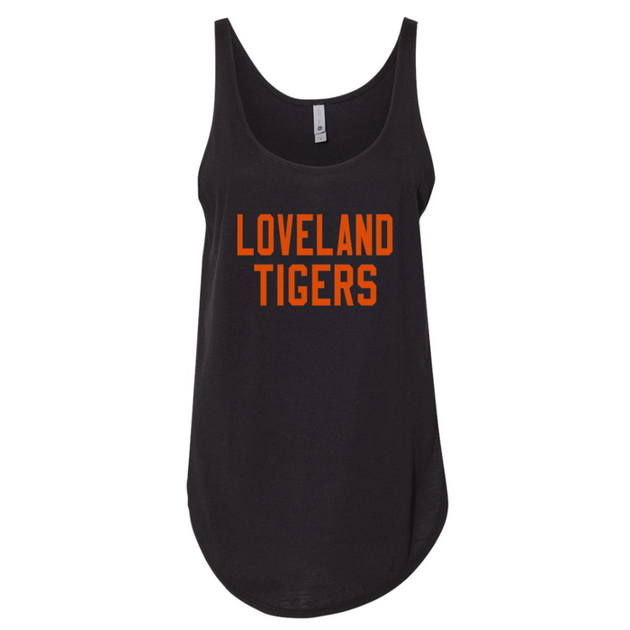 Loveland Tigers Tank on Black-Lemons and Limes Boutique