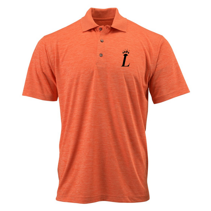 Loveland Embroidered Performance Polo on Heathered Orange--Lemons and Limes Boutique