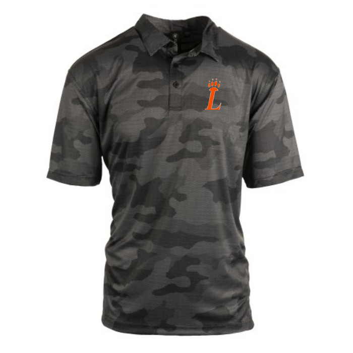 Loveland Embroidered Performance Polo on Black Camo--Lemons and Limes Boutique