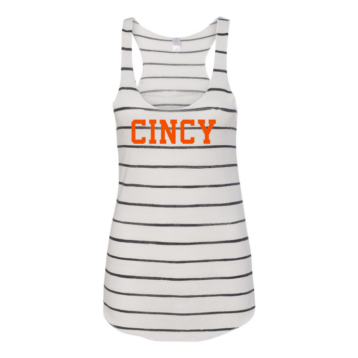 Cincy Stripe Tank on Cream-Lemons and Limes Boutique