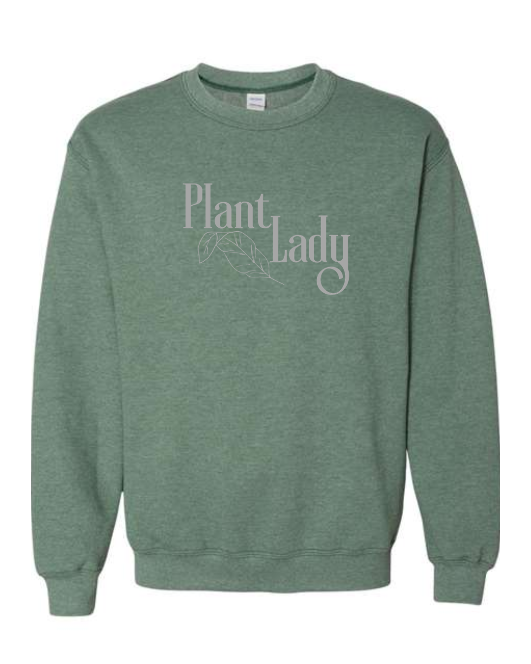 Plant Lady Sweatshirt on Heather Dark Green