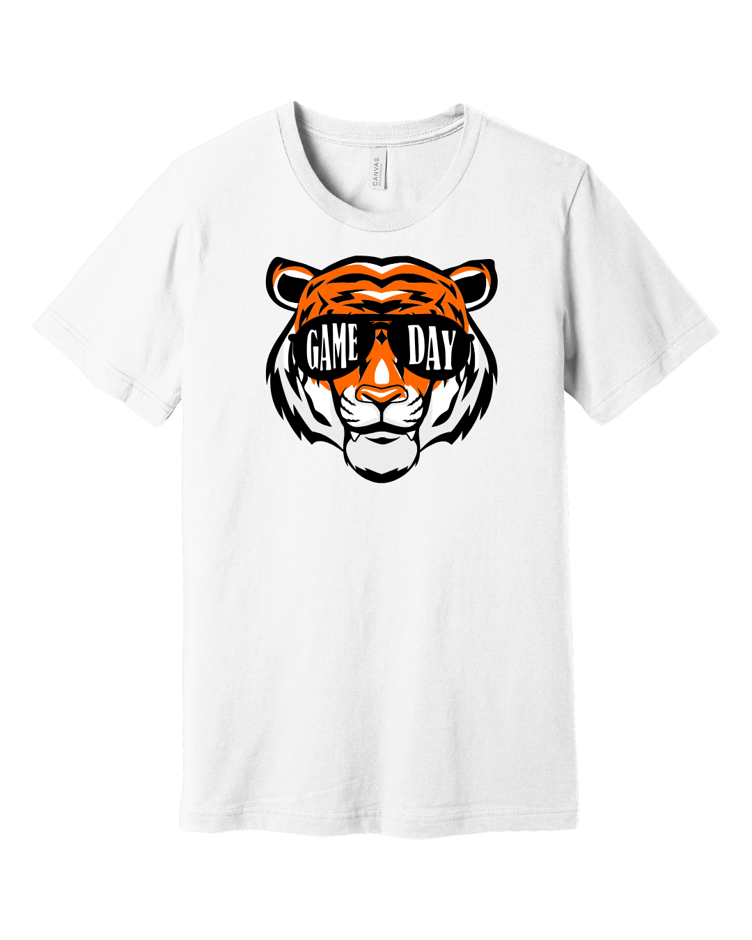 Game Day Tiger Short Sleeve T-Shirt on White