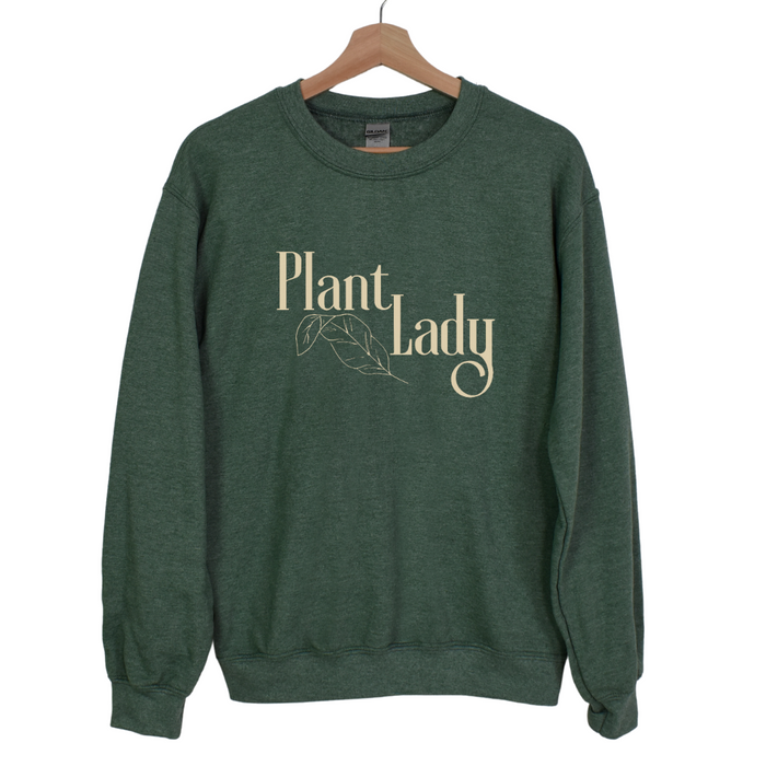 Plant Lady Sweatshirt on Moss--Lemons and Limes Boutique