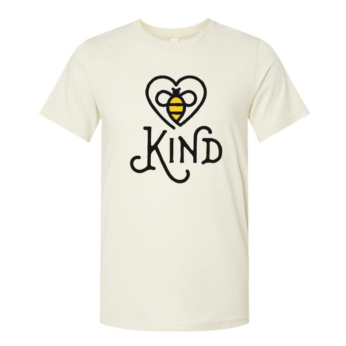 Bee Kind T-Shirt on Heather Oatmeal-Lemons and Limes Boutique