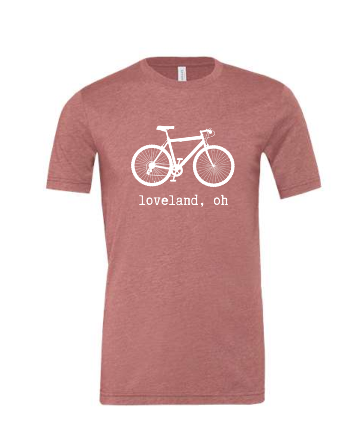 Vintage Loveland Bike t-Shirt on Heather Mauve