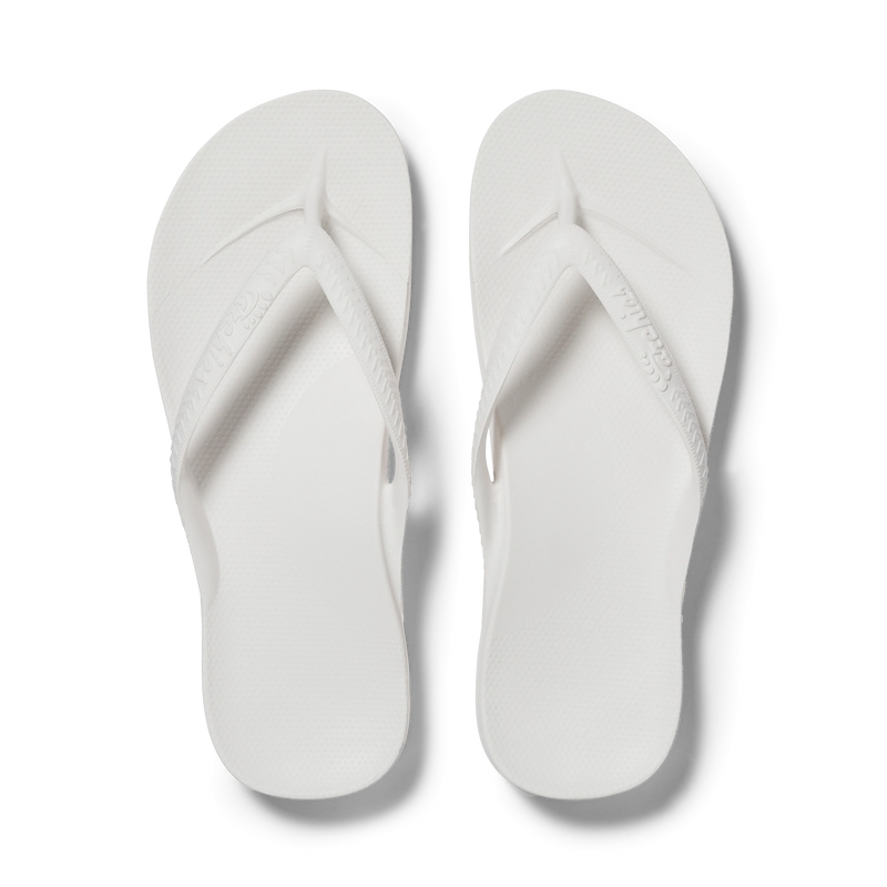 Archies Flip Flop in White-Shoes-Lemons and Limes Boutique