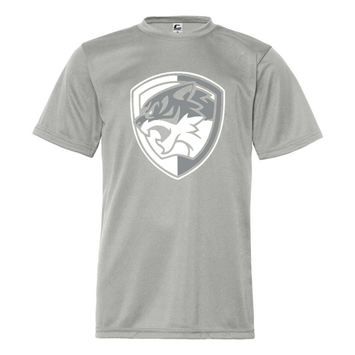 Silvercat Two Color Logo on Youth Performance Tee--Lemons and Limes Boutique