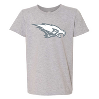 Silverhawk Two Color Logo on Short Sleeve Tee - Youth-Athletic Grey-Small-Lemons and Limes Boutique