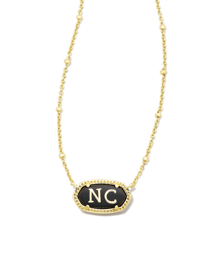 Elisa North Carolina Necklace in Gold Black Agate by Kendra Scott--Lemons and Limes Boutique