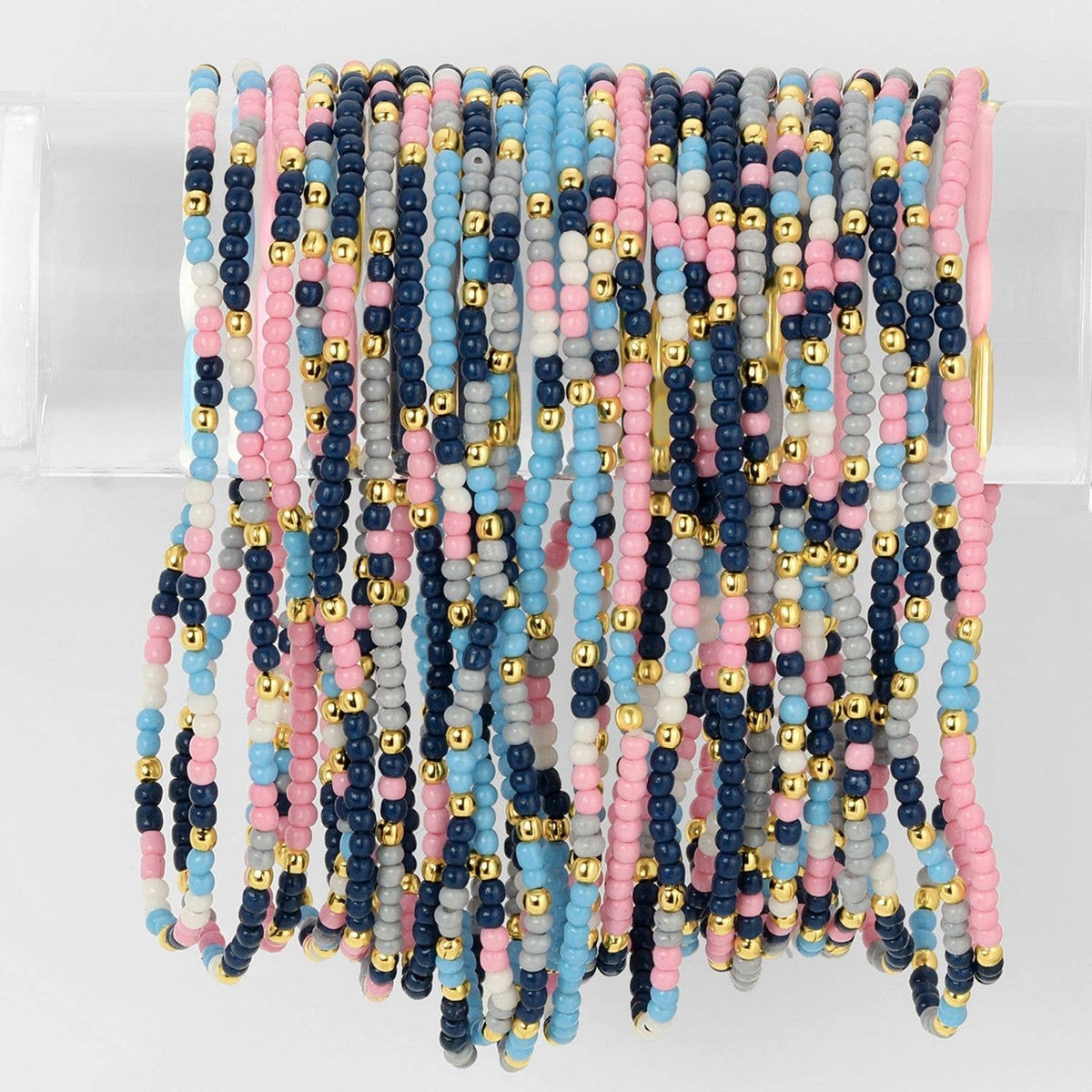 Stretch Seed Bead Bracelets in Assorted Colors